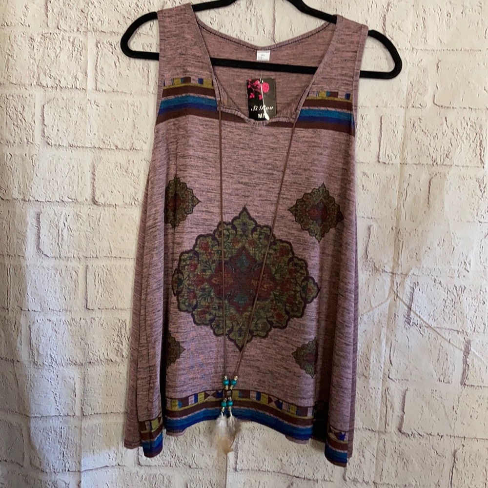 Si Rou Sleeveless Silkblend Top M/L